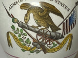 Historical Staffordshire Pearlware Arms  The United States Pitcher LA4
