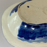 Historical Staffordshire Blue Vegetable Dish Tappen Bay From Greenburgh Vegetable Dish