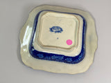 Historical Staffordshire Blue Vegetable Dish Charleston Exchange Battery Castle Gardens