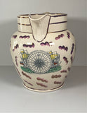 Staffordshire Sunderland Luster Ship Pitcher With Compass And Poem