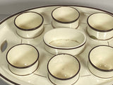 Staffordshire Creamware Egg Cup Stand With Cups