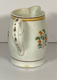 Staffordshire Pearlware Barrel Form Creamer Tulip Pattern