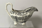 Historical Staffordshire Sandy Hill Hudson River Creamer Black Transfer
