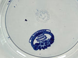 Historical Staffordshire Blue Dinner Plate The Valentine Wilkie Series