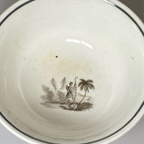 Historical Staffordshire William Penns Treaty With The Indians Waste Bowl