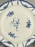 Staffordshire Blue Shell Edge Pearlware Dinner Plates Set of 4