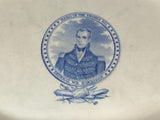 Historical Staffordshire Pearlware Edge Platter W.H. Harrison