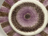 Rainbow Spatterware Brown and Purple Spatter Plate