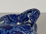 Historical Staffordshire Blue Erie Canal Small Creamer Scarce Size and Form