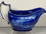 Historical Staffordshire Blue Creamer Catskill Mountains Hudson River LC2