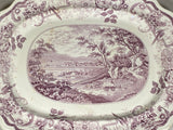 Historical Staffordshire View Of Newburgh Platter Hudson River