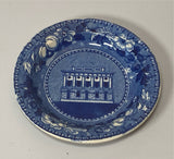 Historical Staffordshire Cup Plate Holiday Street Theatre Baltimore CB