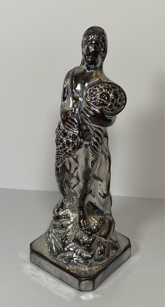 Staffordshire Silver Resist Luster Figure of Summer