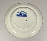Historical Staffordshire Dark Blue Plate Falls Of Montmorenci Quebec CAB