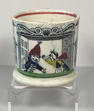 Staffordshire Pearlware Children’s Mug Punch and Judy BB#122