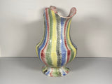 Staffordshire Rainbow Spatterware 5 Color Wash Pitcher