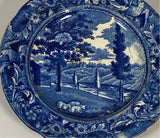 Historical Staffordshire Mendenhall Ferry Toddy Plate