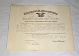 Franklin D. Roosevelt President Signed Appointed Postmaster Document