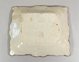 Staffordshire Sunderland Lusterware Wall Plaque Religious Transfer Floral