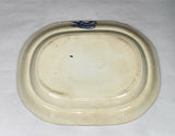 Historical Staffordshire Blue Small Platter Catskill Mountains Hudson River Scarce