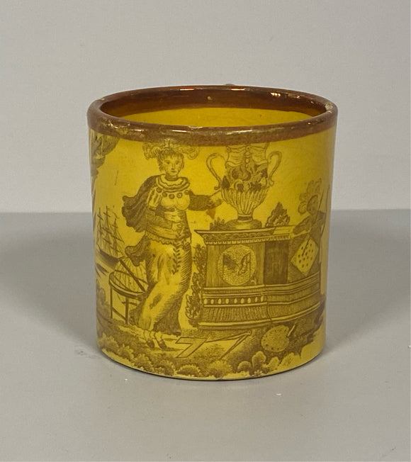 Staffordshire Children’s Mug Canary Commerce Shipping Trade BB-66