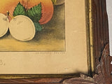 PB6 Original Currier & Ives Print “Fruit Autumn Varieties”