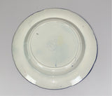 Historical Staffordshire Blue Plate With Medallion Welcome Lafayette The Nations Guest