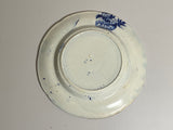 Historical Staffordshire Blue Plate Harvard College End View Scarce