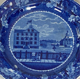 Historical Staffordshire Blue Scudder’s American Museum Plate