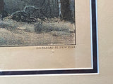 Original Currier & Ives Print Skating Scene Moonlight Best 50 Small Folio