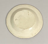 Staffordshire Pearlware Cup Plate With Enamal Floral Designs