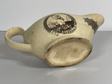 Historical Staffordshire Creamware Liverpool Creamer Washington Memorial