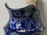 Historical Staffordshire Dark Blue Creamer Eagle On Urn By Clews