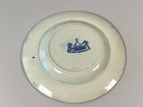 Blue Staffordshire Transfer Plate With Spotted Dog 5 5/8” CB