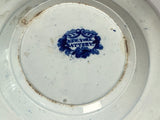 Historical Staffordshire Blue Porridge Dish Rare Form Battery New York