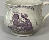 Staffordshire Childs Mug or Cup Love And Beauty The Land We Live In