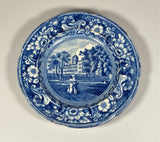 Historical Staffordshire Plate Columbia College New York