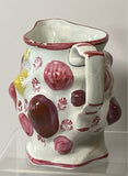 Staffordshire Pearlware Satyr Face Pitcher Unusual Coloring