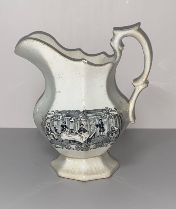 Historical Staffordshire Boston Mails Creamer Gentleman’s Cabin RC