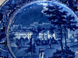 Historical Staffordshire Blue Plate Harvard College