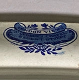 Staffordshire Dark Blue Platter London Views St. George’s Chapel Regent Street