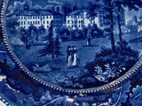 Historical Staffordshire Blue Plate Harvard College