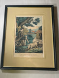 PB6 Original Currier & Ives Type Print Kellogg Prodigal Son In Misery