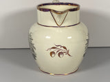 Staffordshire Creamware Liverpool Pitcher War or 1812 Pitcher Brown and Decatur