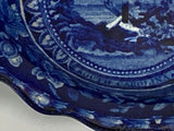 Arms of South Carolina Leaf Dish Historical Blue Staffordshire ZAM-214