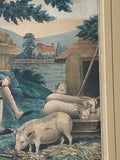 PB6 Original Currier & Ives Type Print Kellogg Prodigal Son In Misery