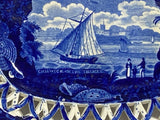 Historical Staffordshire Chiswick On The Thames Reticulated Tray