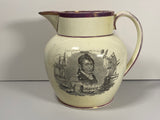 Staffordshire Creamware Liverpool War of 1812 Pitcher Perry and Jones