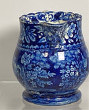 Historical Staffordshire Lafayette At Franklins Tomb Scalloped  Creamer