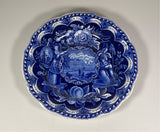 Historical Staffordshire Blue Dinner Plate States Pattern CAB